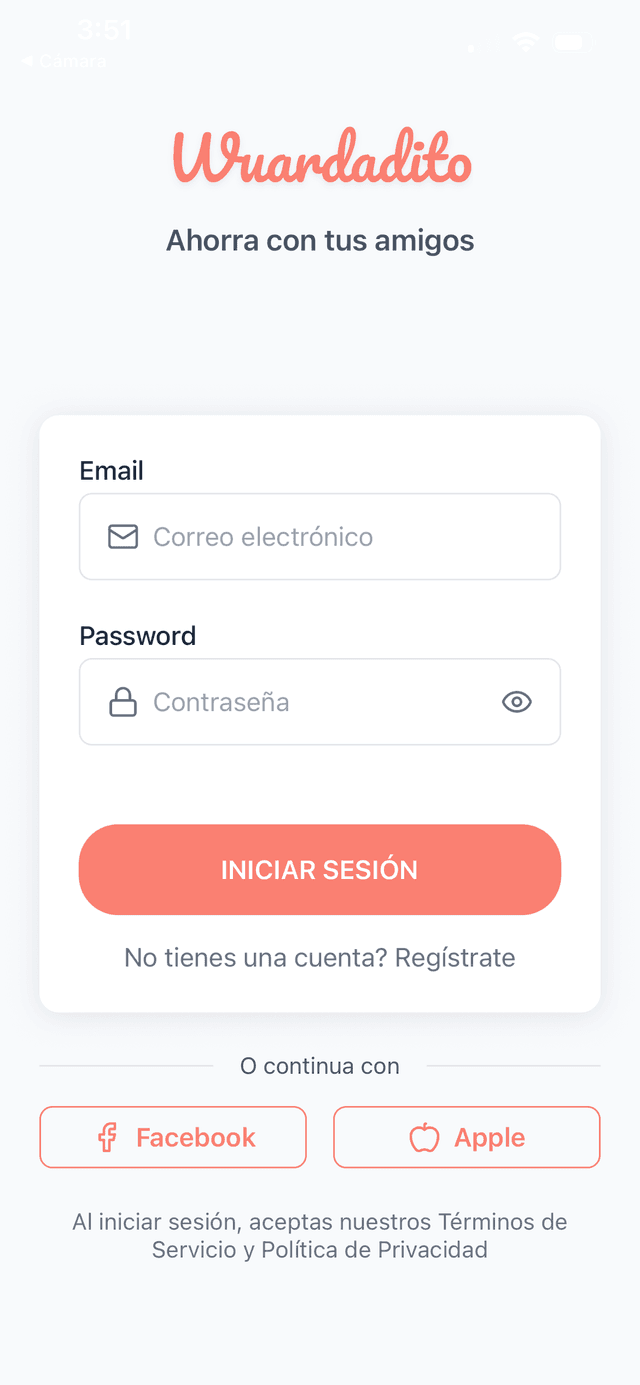wuardadito App Screenshot 1
